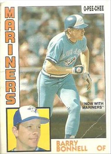 1984 O-Pee-Chee Baseball Cards 302     Barry Bonnell#{Now with Mariners